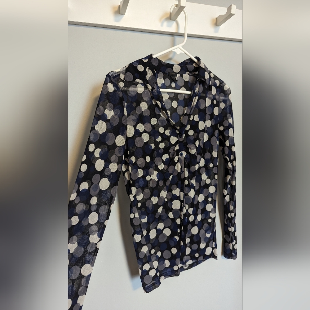 Esprit Button Sheer Top